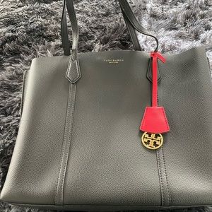 Tory Burch® Perry Triple-Compartment Tote leather
